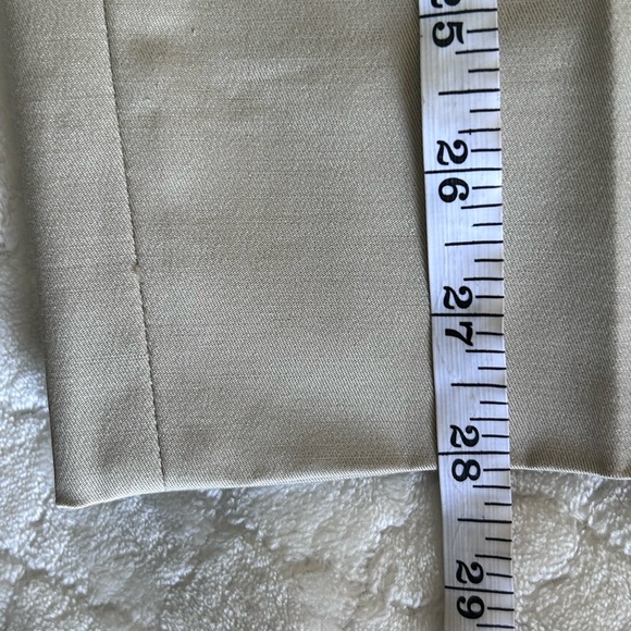Women’s Vintage Prada NWT Tan Straight Leg Crop Pants Size 42 - Picture 8 of 9